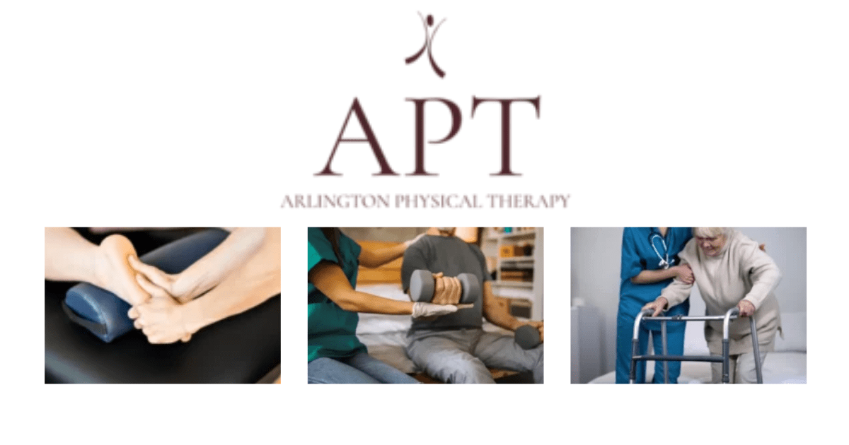 Arlington Physical Therapy Experienced EMG specialist at Arlington Physical Therapy examining a patient in a treatment room.